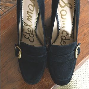 Suede Loafer Pumps
